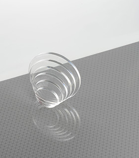 PLEXIGLAS® Ground Disc 0A000GT 2 ST., transparent highgloss UV absorbent