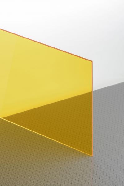 PLEXIGLAS® GS Yellow 1C33 GT Sheet transparent highgloss UV absorbent