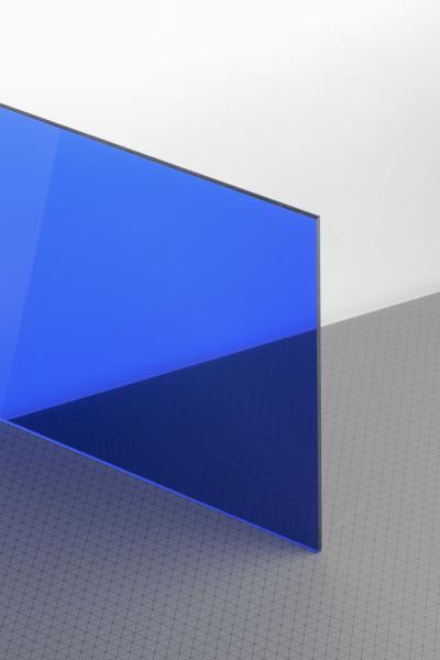 PLEXIGLAS® GS azul 5C01 GT Plancha transparente alto brillo absorbe rayos UV