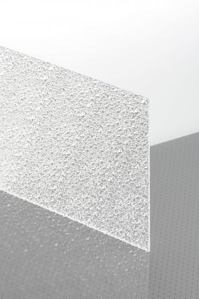 PLEXIGLAS® Textures Clear 0A000 E Sheet transparent ribbed UV absorbent