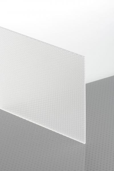 PLEXIGLAS® Textures incoloro 0A000 P Plancha transparente estructurado absorbe rayos UV
