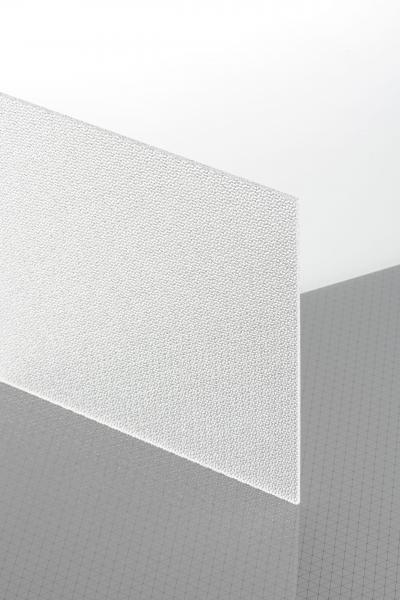 PLEXIGLAS® Textures Transparent 0A000 SL Plaque Transparence lumineuse transparent structurée absorbant les UV